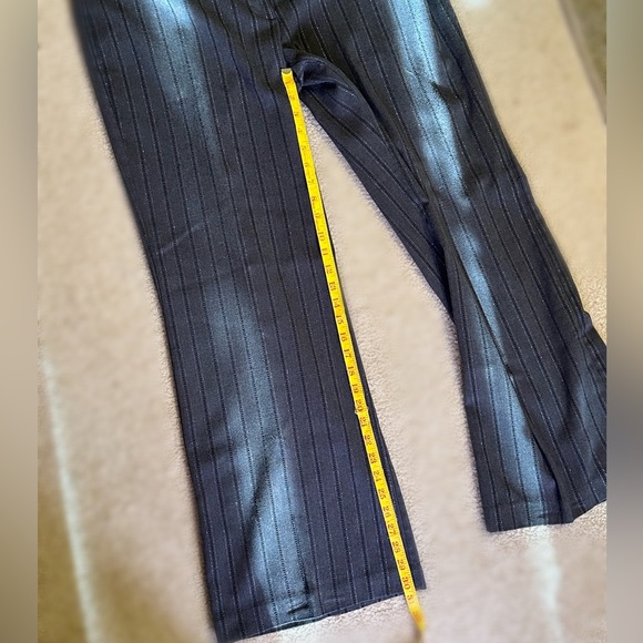 Wool Feel (but not wool) Dark Gray Slacks with Silver Thread Detail - Picture 8 of 12